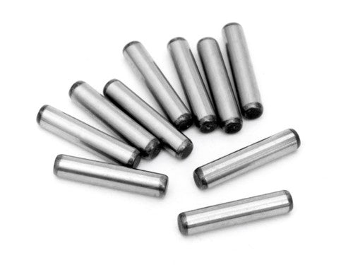 Durable 2x10mm pins from Maverick, ideal for enhancing stability in RC models, available in a pack of 10.