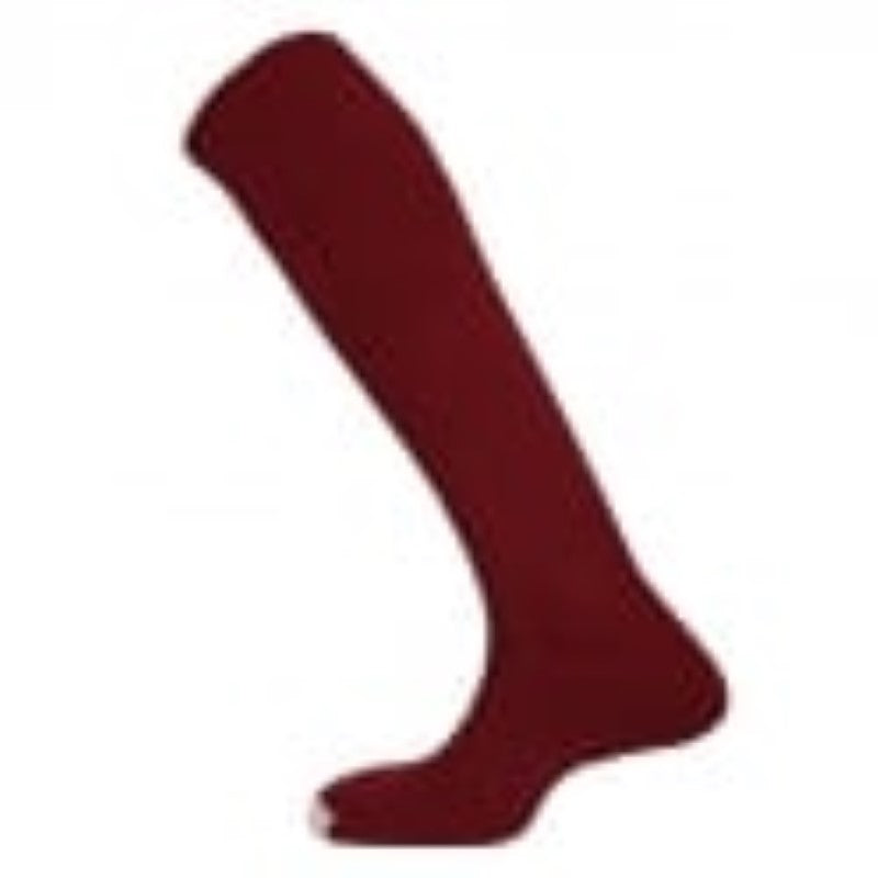 Mitre Mercury Plain Football Soccer Socks Sports - Maroon - Junior