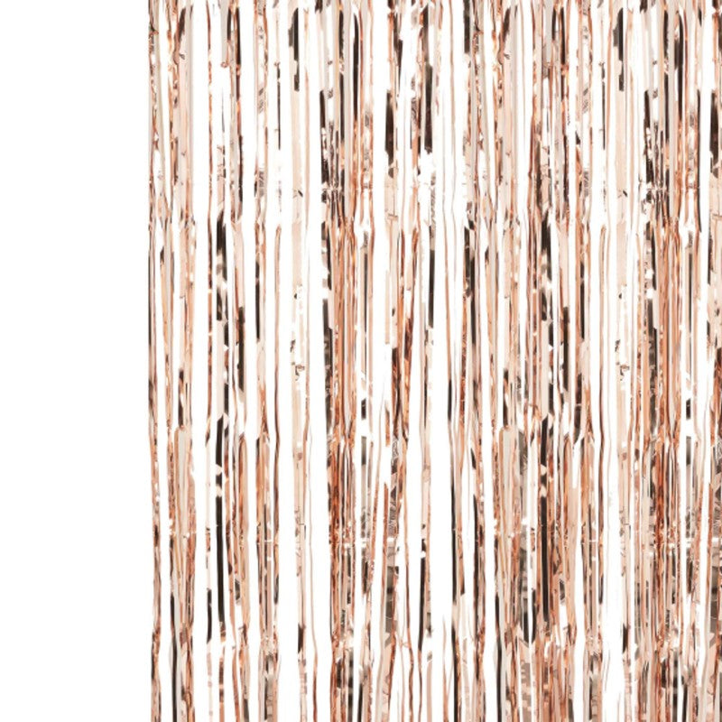 Pick & Mix Rose Gold Fringe Curtain Rose Gold 2.5m (H) x 1m (W)