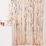 Pick & Mix Rose Gold Fringe Curtain Rose Gold 2.5m (H) x 1m (W)