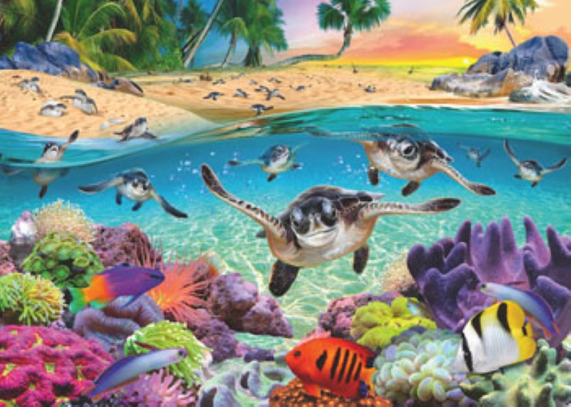 Ravensburger - Race of the Baby Sea Turtles LF500pc
