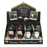Pack of 12 Weather Forecasting Witch and Wizard in Display