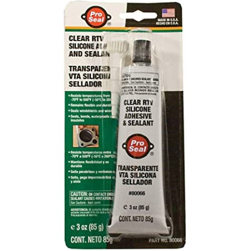 Clear silicone adhesive tube, 28.3gm, ideal for DIY, crafts, and repairs with strong, waterproof bond.