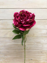 Artificial Flower -Peony - Single Large Velvet Peony
