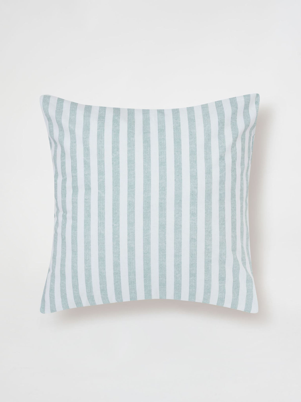 Mineral Charlie European Pillowcase by Nu Edition: 65x65cm, 100% cotton with textured stripe design in mineral and white.