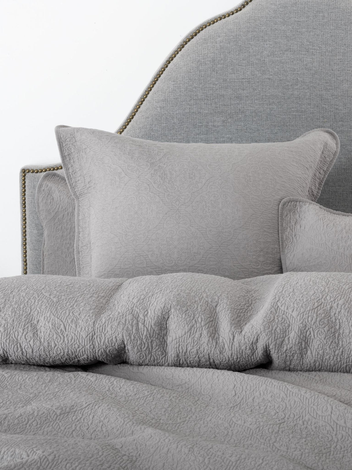 Bedspread Set King - Grey Lilou Bedspread Set By Savona