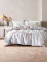 Duvet Cover Set Queen - Grey Wondrous Duvet Cover Set By Savona