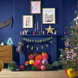 Merry & Bright Silver Tinsel Garland, 20cm x 2m, adds glamorous sparkle to holiday decor while being eco-friendly.