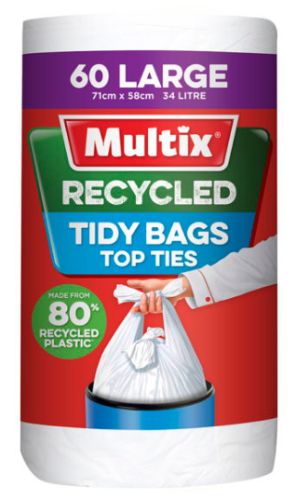 Multix - Multix Recycled Kitchen Tidy Bag Large 60pk
