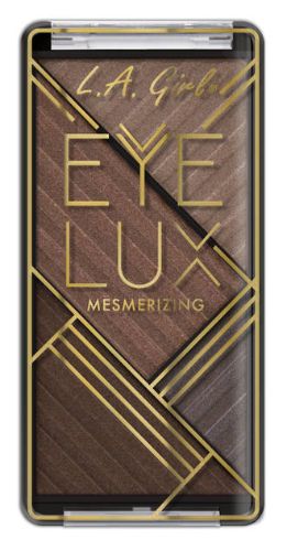 LA Girl Eyelux Eyeshadow palette 'Socialize' featuring 16 vibrant, highly pigmented shades in matte, satin, and metallic finishes.