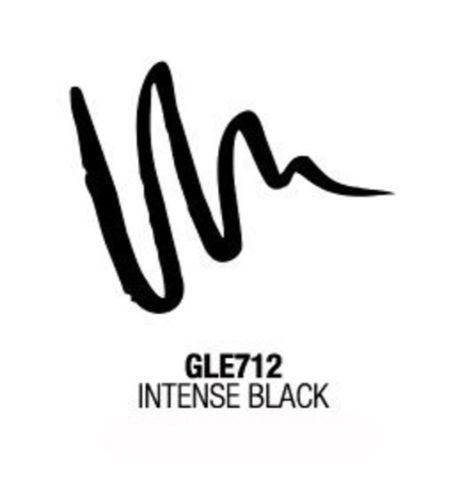 La Girl Line Art Matte Eyeliner in Intense Black, featuring a fine-tip brush for precision and a smudge-proof, water-resistant formula.