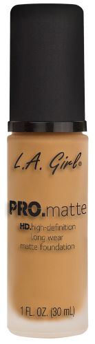 LA Girl Pro Matte Foundation in Light Tan delivers a smooth, shine-free finish with buildable coverage for a radiant complexion.