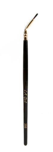 L.A. Girl Pro.Brush Angled Liner Brush with soft synthetic hair for precise eyeliner application and eco-friendly birch wood handle.