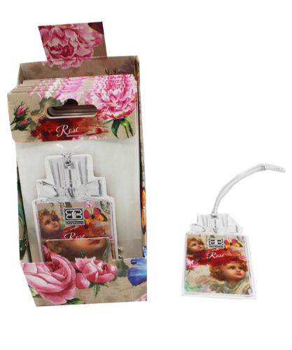 12 Rose-scented sachets in elegant display, perfect for enhancing decor and creating a soothing, aromatic environment.