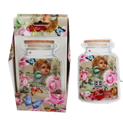 Elegant 12-piece rose-scented sachet display, perfect for infusing spaces with a refreshing floral aroma.