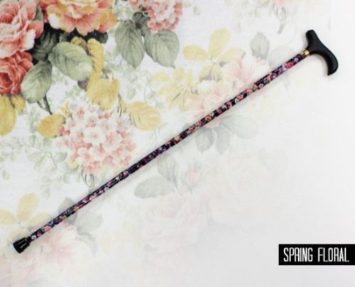 Folding Walking Stick - Spring Floral