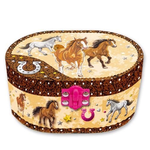 Horse Musical Jewellery  Box With Figurine
