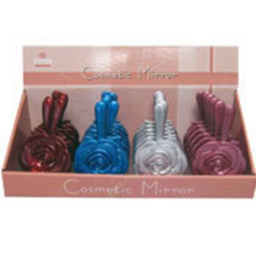 Flower Handle Mirror Display - 24pcs