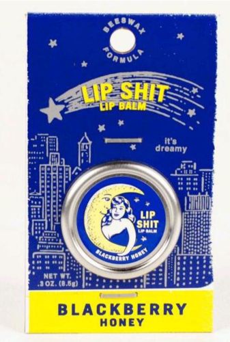 Lip Shit - Blackberry Honey lip balm, featuring blackberry and honey flavor for nourishing hydration and soft, kissable lips.