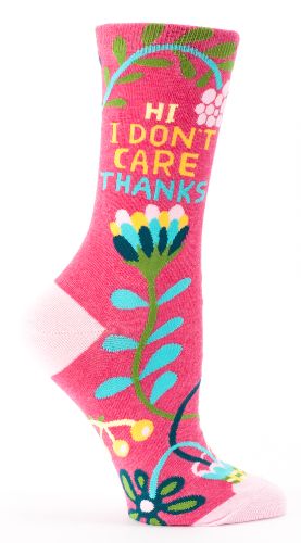Playful women's socks with a cheeky message, offering comfort and style for sizes 5-10 in vibrant colors.