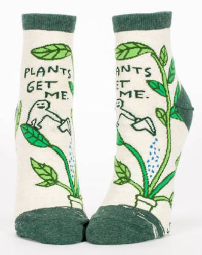 Chic ankle socks with a playful plant design, perfect for women’s shoe sizes 5-10, blending comfort and style.