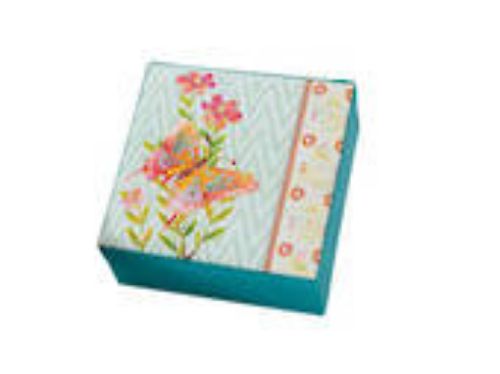 Padded Fabric Jewel Box  15x15cm