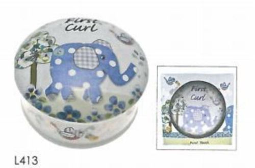 Blue Elephant First Curl Box