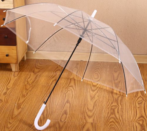 Auto Open Poe Umbrella 23" - Transparent