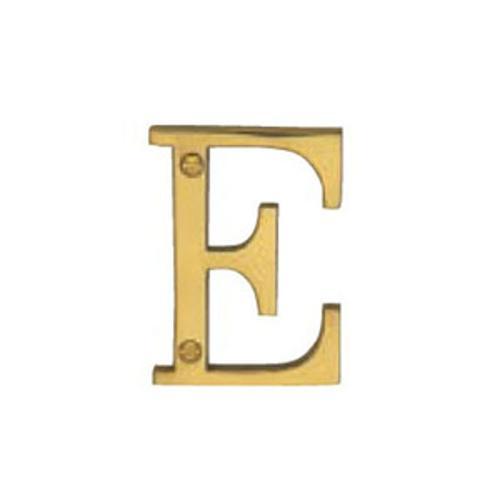 Hardware Victorian Letter E Polished Brass 50mm