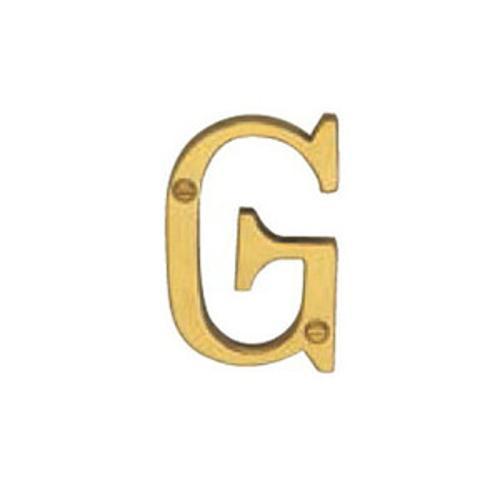Hardware Victorian Letter G Polished Brass 50mm