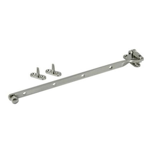 305mm Top Hung Window Fanlight Stay Satin Nickel - Jaeco