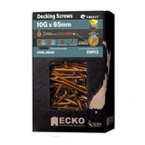 Decking Screw Oval Head SS304 Bronze - Ecko 10g x 65 250