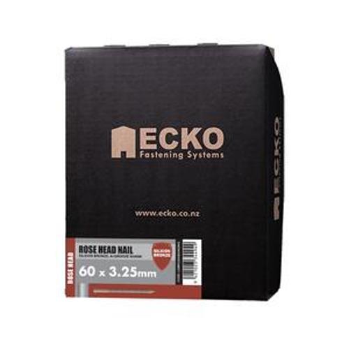 Nail Silicon Bronze Rose Head Annular Grooved 60 x - Ecko 3.25mm 5kg
