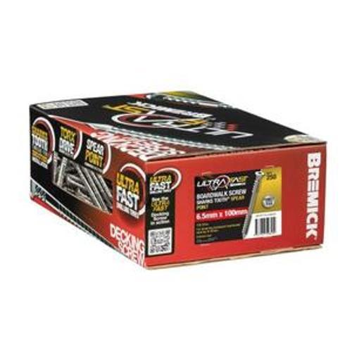 UltraFast Decking Screw SS316 6.5-6 x - Bremick 100mm TORX 30 250 Box