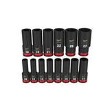 SHOCKWAVE Impact Socket Set 1/2 Inch Drive 14 Piece Metric Deep 6 Point 49667014