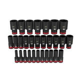 SHOCKWAVE Impact Socket Set 1/2 Inch Drive 29 Piece Metric Deep 6 Point 49667015