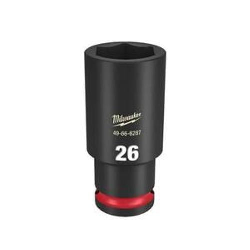 SHOCKWAVE Impact Socket 1/2 Inch Drive - Milwaukee 26mm Deep 6 Point 49666287
