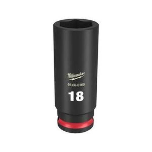SHOCKWAVE Impact Socket 3/8 Inch Drive - Milwaukee 18mm Deep 6 Point