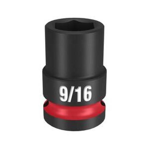 SHOCKWAVE Impact Socket 1/2 Inch Drive 9/16 Inch Standard 6 Point - Milwaukee