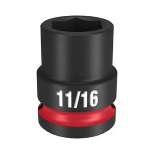 SHOCKWAVE Impact Socket 1/2 Inch Drive 11/16 Inch Standard 6 Point - Milwaukee