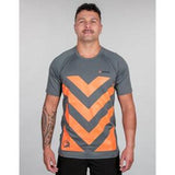Apex Hi Vis Safety Tee Gunmetal Grey - Bushbuck L