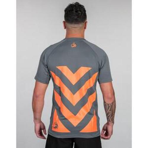 Apex Hi Vis Safety Tee Gunmetal Grey - Bushbuck L