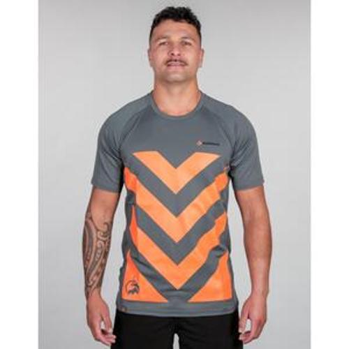 Apex Hi Vis Safety Tee Gunmetal Grey - Bushbuck XL