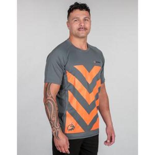 Apex Hi Vis Safety Tee Gunmetal Grey - Bushbuck 4XL
