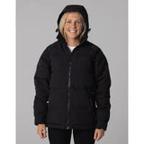 Women's Polar X Canvas Puffer Jacket Black 18 - Bushbuck