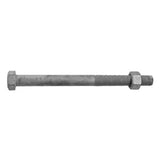 Hex Bolt & Nut HD Galvanised Long Threaded M16 - Ecko 240mm