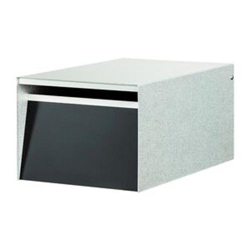Letterbox Urban Back Open Silver-Pearl Black - Box Design