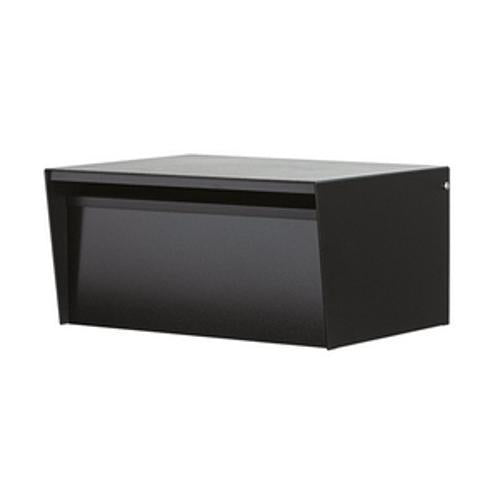 Metro Letterbox Back Open Full Black - Box Design