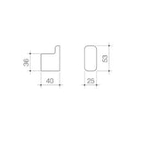 Luna Robe Hook Chrome