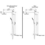Splash Column Shower 3 Function Chrome 40230.02 - Elementi